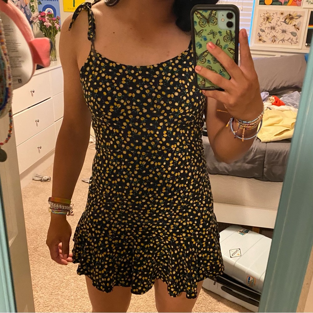 Wild Fable Black Lemon Dress